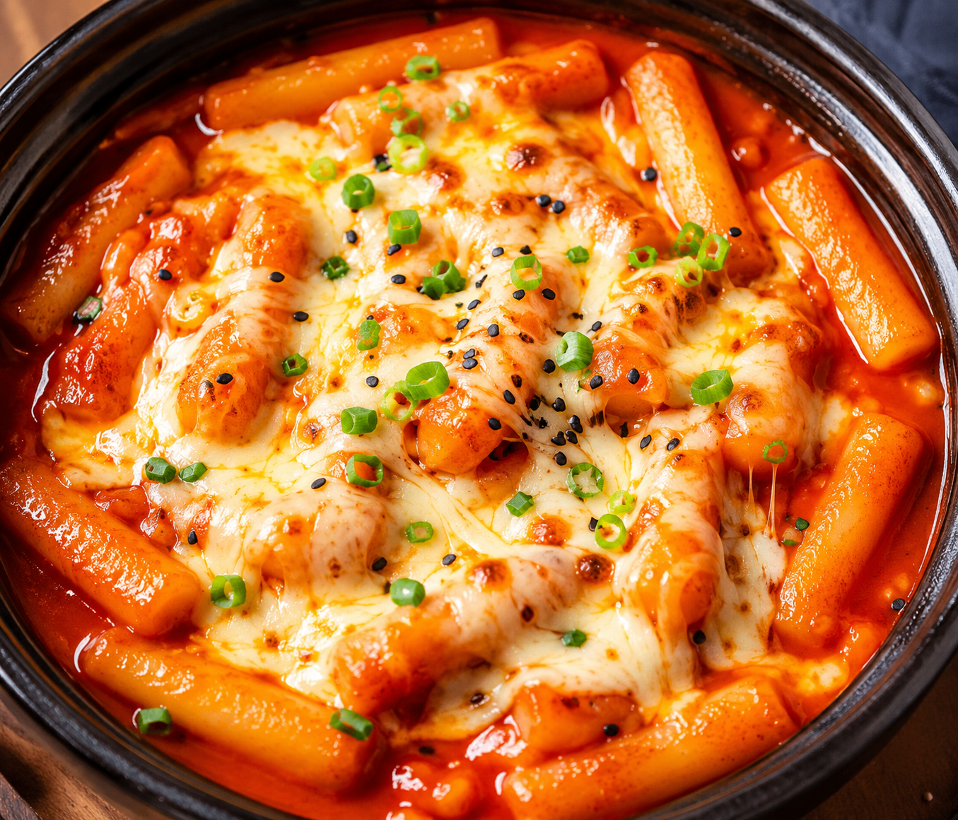 Cheezy tteokbokki from K-Town Bites